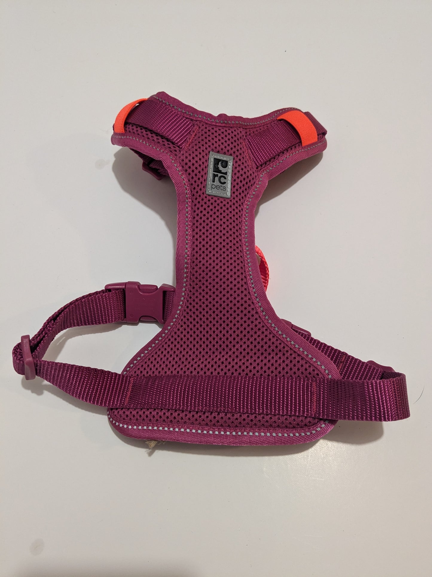 RC PETS Moto Control Dog Harness, Mulberry & Hot Coral